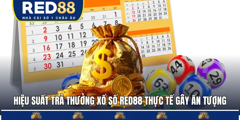 Hiệu suất trả thưởng xổ số Red88 thực tế gây ấn tượng